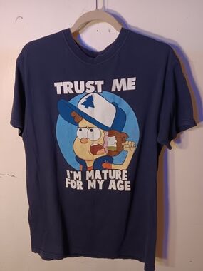 Disney - Gravity Falls - Dipper Pines "TRUST ME..." Graphic Tee - Navy - Medium